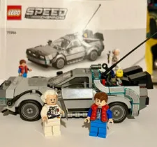 LEGO 77256 Back to the Future Time Machine DeLorean w/ Marty Doc Manual No Box