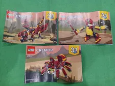 Lot of 3 Lego CREATOR 31073 Instruction books Only 3 In 1