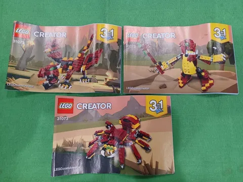 Lot of 3 Lego CREATOR 31073 Instruction books Only 3 In 1