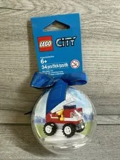 LEGO City 850842 Firetruck Holiday Bauble Ornament 34 Piece Set New