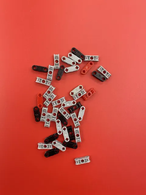 46x LEGO Technic Liftarm 1x3 Thin Beam Parts Lot Mixed Colors Genuine LEGO