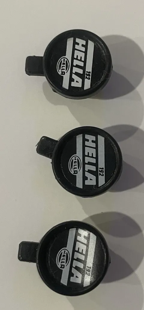 Genuine LEGO Technic Hella 192 Rally Lights Printed Black Spotlights Lot of 3