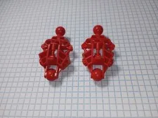 2 Lego Red part 47328 Bionicle Vahki Leg Lower Section Hero Factory IRLpic too