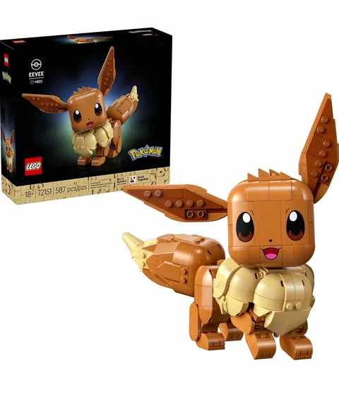 LEGO Pokémon Eevee 72151 587 pcs Posable Limbs Building Set Age 18+