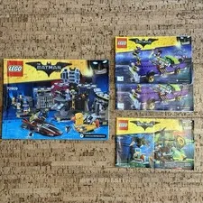 Lot Of 3 (4) LEGO Instruction Manual Only 70909 70906 70913 The Batman Movie