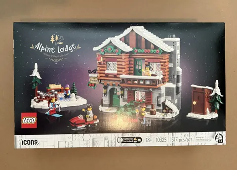 LEGO Icons: Alpine Lodge (10325) Christmas Village New Sealed Retired Set