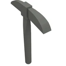 5x LEGO® Part 3841 - Minifigure, Utensil Pickaxe
