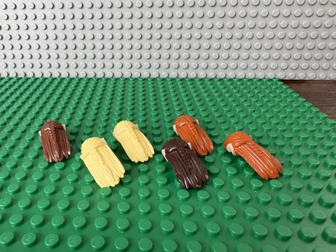 LEGO Hobbit Lot Of 6 Elf Braided Hairpiece W / Elf Ears