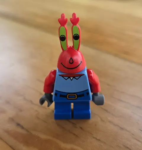 LEGO Mr. Krabs Minifigure From Set 3825 Krusty Krab (bob005)