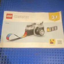 LEGO Creator 3 in 1 Retro Camera 31147 261pc Bricks Pieces Bag + Instructions