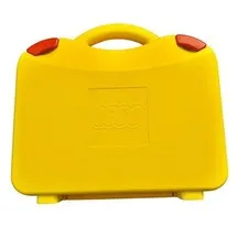 Lego Case Storage Carrying Case Brief Container Yellow With Moveable Dividers