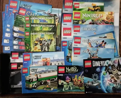 Lot Of 28 Lego Instruction Books Marvel City Creator & More  17 Instruction Sets