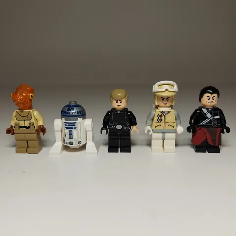 LEGO Star Wars Minifigure Lot of 5 Luke Chirrut Mon Calamari, READ DESCRIPTION