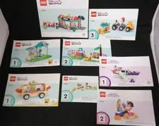 (7) Lego FRIEND (Instruction Manuals Only) #41728 &b 10786 & 42632 & 42633 (VG)