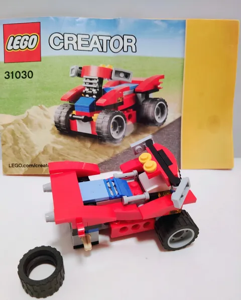 LEGO Creator 3in1 Red Go-Kart 31030 Retired Missing Tire Hub With Instructions
