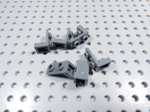 LEGO Lot of 6 Dark Bluish Gray 1x1-1x2 Inverted Brackets BP