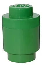 Lego Round Storage Box 1, Dark Green