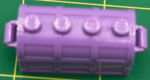 Lego 4738 Purple Treasure Chest Replacement With “Diamond”