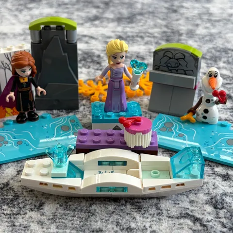 LEGO Disney Frozen Elsa Anna Olaf Winter Throne Canoe Expedition Lot Kids Toy
