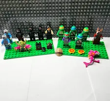 LEGO TMNT Minifigure Lot Leonardo Michelangelo Raphael Donatello Shredder