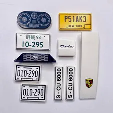LEGO Porsche 911 10295 Printed Parts Lot Turbo License Plates Mustang 75871