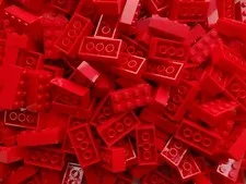 LEGO® BULK 2X4 BRICKS PICK-A-BRICK BRIGHT RED 3001 CLASSIC CREATIVE STEM BLOCKS