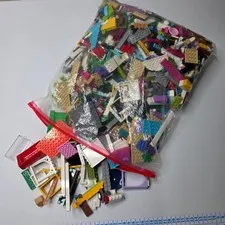 LEGO Bulk Bricks Kids 4.125lb Multi-Color Assorted Pieces Building Blocks Lot