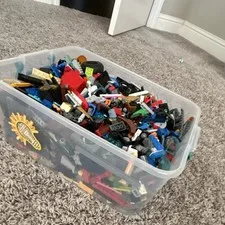 LEGO Bulk Lot Mixed Loose Bricks & Pieces Parts Multicolor Bucket/Tub