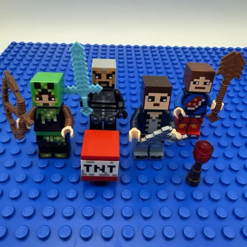 LEGO Minecraft Skin Pack 1 Minifigure Lot of 4 853609 Retired 2016