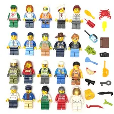 12 Lego CITY Minifigure Lot 12 Random Assorted Mystery People Citizens Workers
