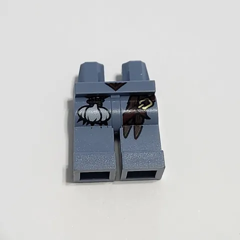 Lego Legs Female Woman Garlic Vampire Hunter Blue Gray Minifigure Minifig