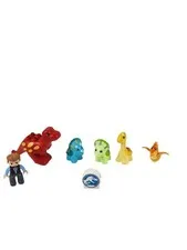 LEGO Duplo Jurassic World Figures Owen Grady Triceratops Dinosaur Lot of 6