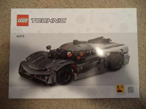 LEGO Technic Instruction Manual 42173 Koenigsegg Jesko Absolut Gray Hypercar