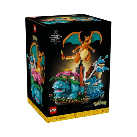 LEGO 72153 Pokemon Venusaur Charizard Blastoise Building Set