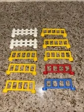 Lego Duplo Lot Of 10 Railing Fence Barricade Divider Pieces Parts #E24
