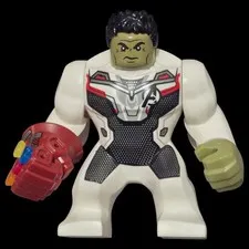 LEGO Marvel Hulk Big Fig White Jumpsuit sh0611 + Gauntlet 4 Stones 76144 Genuine