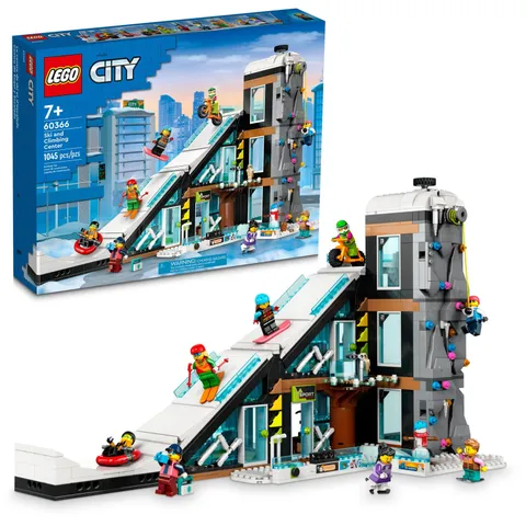 LEGO City Ski Climbing Center 60366 3 Level Slope 8 Minifigures Building