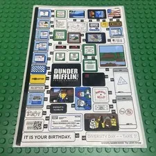 LEGO Sticker Sheet for Set 21336 The Office Sheet #1 Only New Authentic Decals