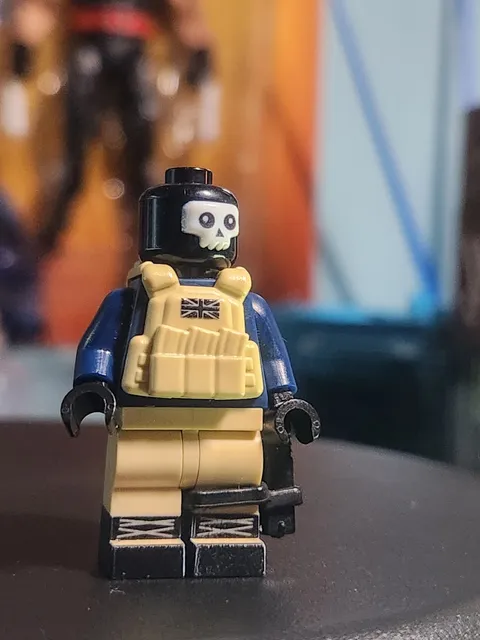 Custom Lego Skull Head Raised Print