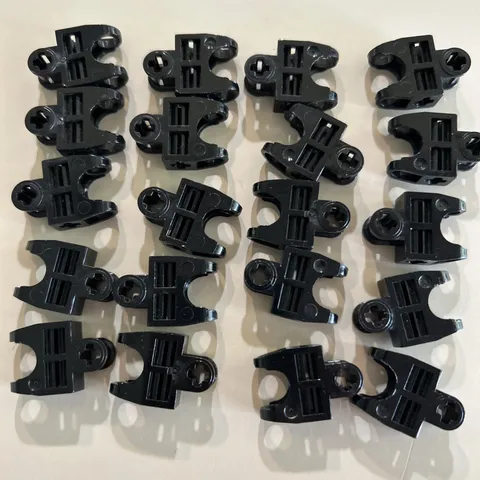Lego Bionicle Lot - 20 Axle Connector 2x3 Ball Joint Socket Black