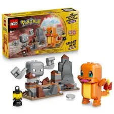 LEGO Pokémon SMART Play: Charmander and Geodude's Cavern Clash Multicolor