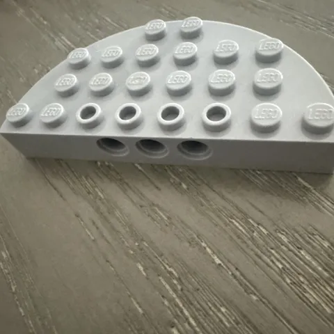LEGO Plate 1 x 2 with Underside Pin Hole (18677 / 28809) 1 Pieces Light Gray