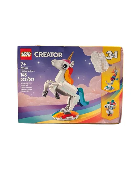 LEGO 31140 Creator 3 in 1 Magical Unicorn Seahorse Peacock Rainbow NIB