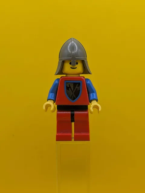 Crusader Axe cas111 Red Legs with Black Hips, Dark Gray Neck-Protector Castle Le