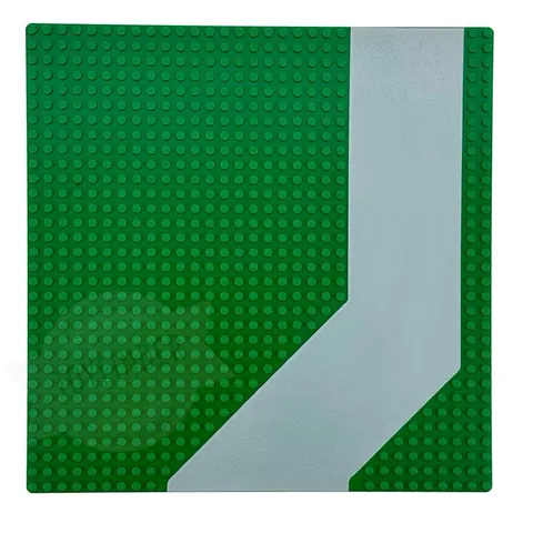 Vintage LEGO 32 X 32 Green ANGLED DRIVEWAY Road Baseplate 4478p01 6380 6598 1682