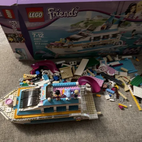 LEGO Friends 41015 Dolphin Cruiser 612pcs 7-12 90% Complete Set With Box