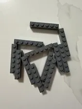 3009 LEGO 1x6 Brick Dark Bluish Gray (QTY 12)