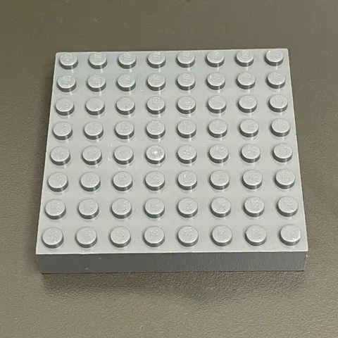 Lego 43802 Brick 8 X 8 Dark Gray Replacement Add-on Part Piece 3/8" sides