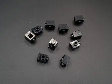 LEGO - 10x - Converter Brick - Lamp Brick - Building Block - 1x1 - Black - 4070