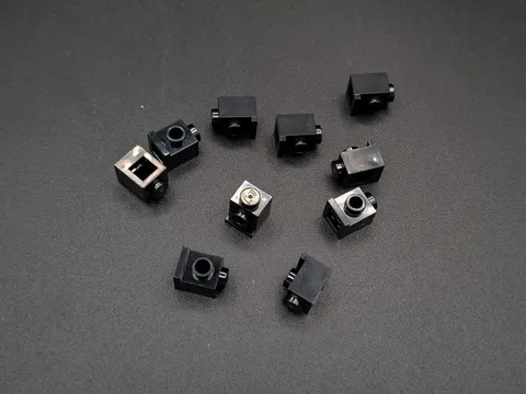 LEGO - 10x - Converter Brick - Lamp Brick - Building Block - 1x1 - Black - 4070